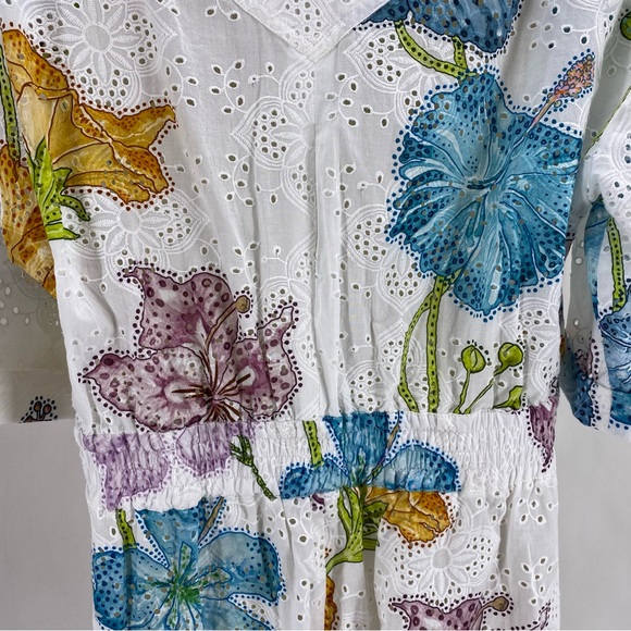 NWT Hayley Menzies white floral romper - Picture 6 of 10